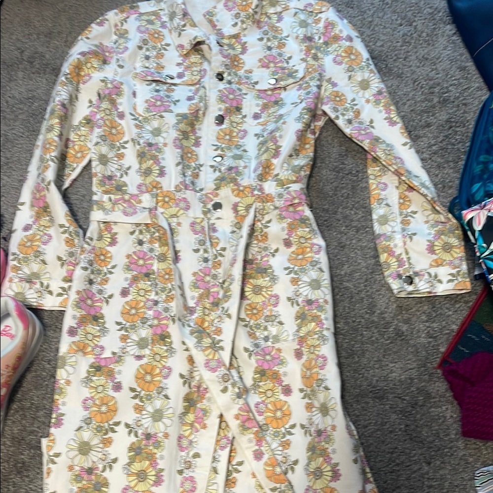 Floral Button-Up Jumpsuit